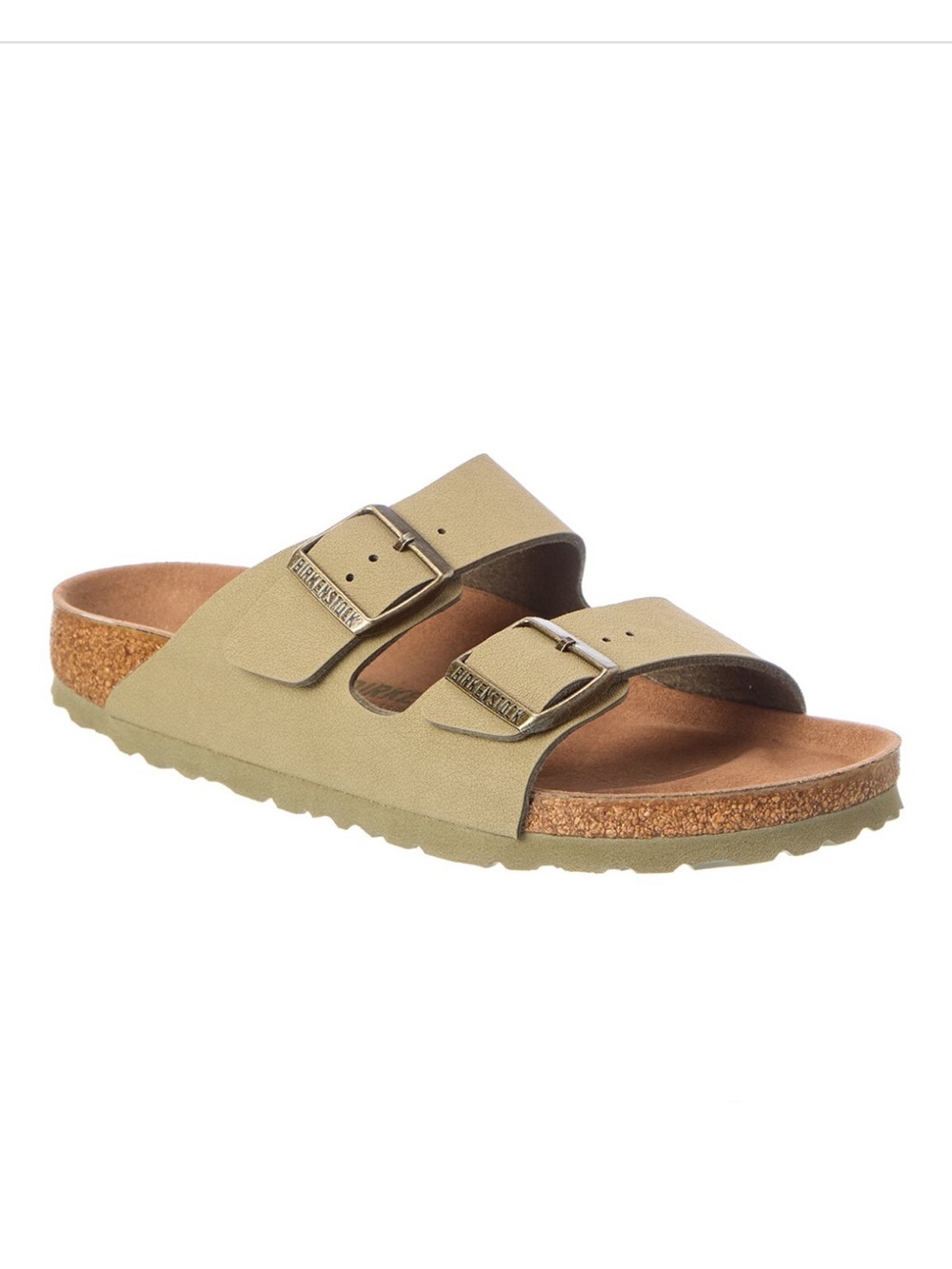 Birkenstock Arizona BS Khaki Vegan Green Sandals EU 37 NWT Narrow Fit